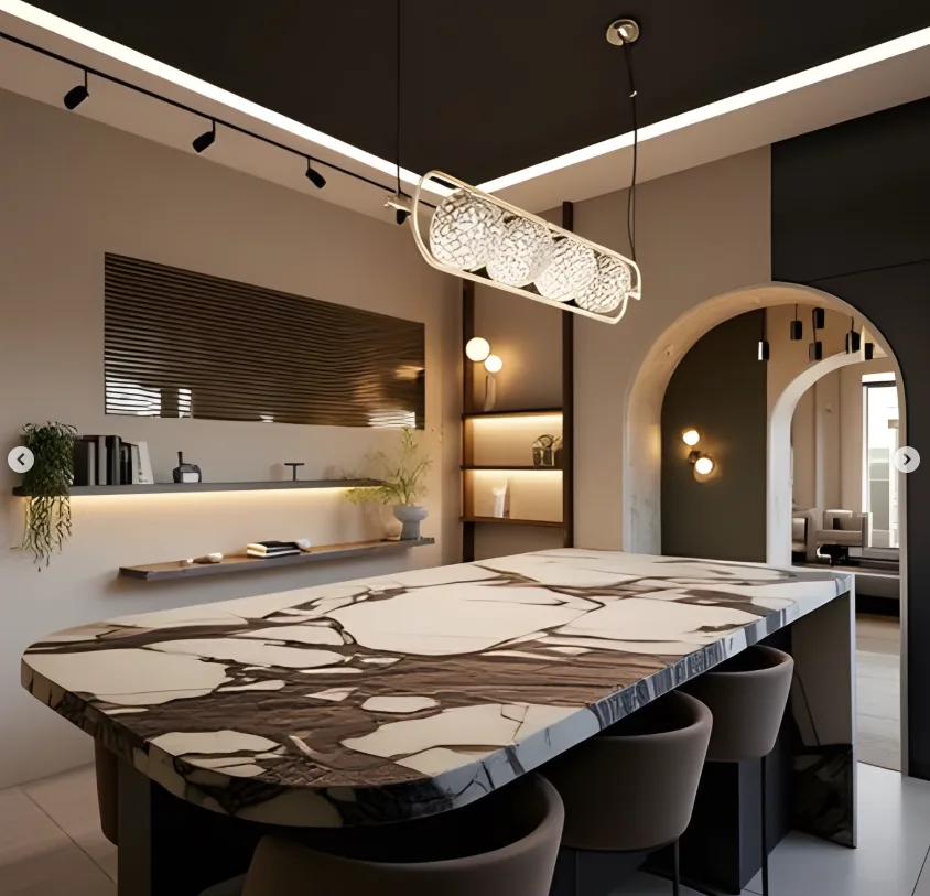 Projet L&DP — cuisine design marbre