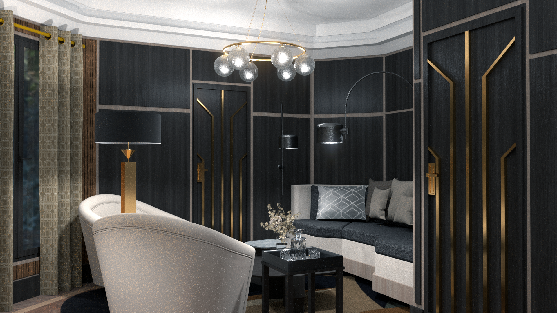 Chambre Art déco